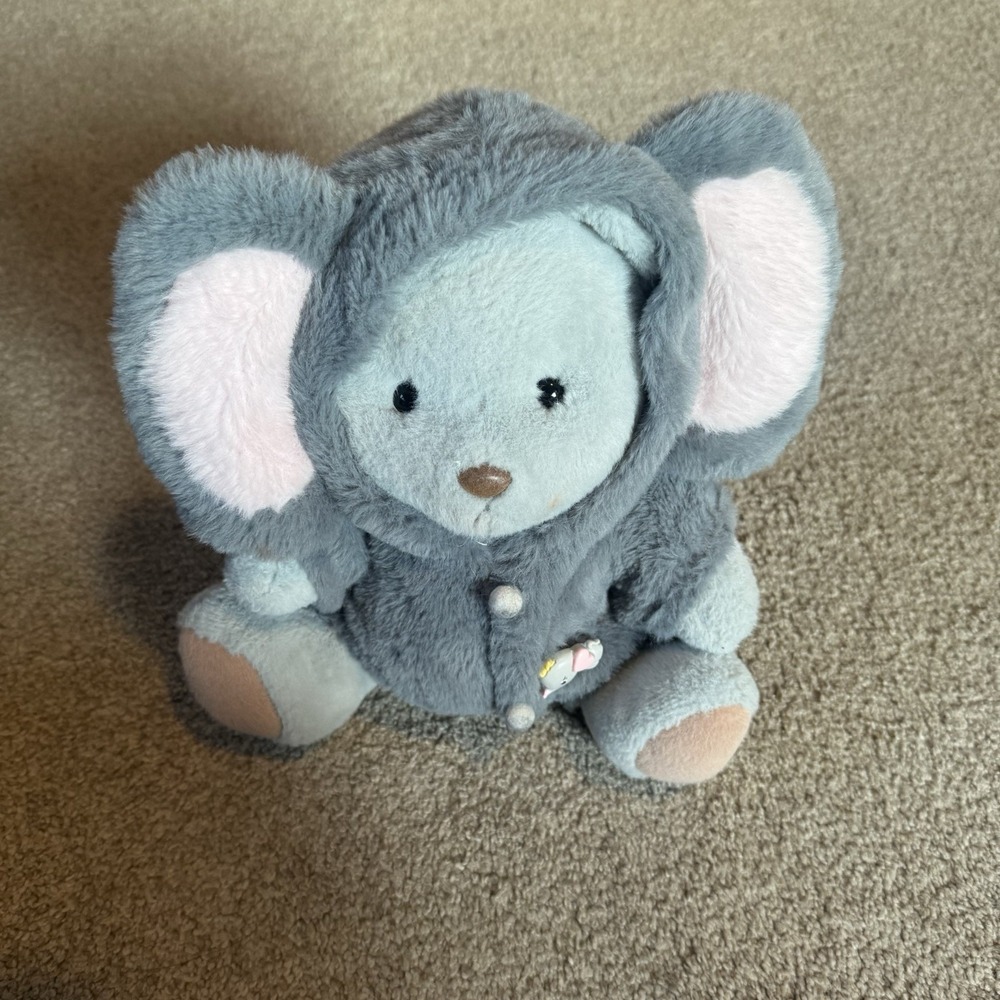 Get a hug bear Grey with removable mouse outfit movable joints cute rare